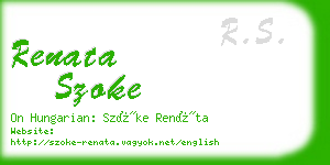 renata szoke business card